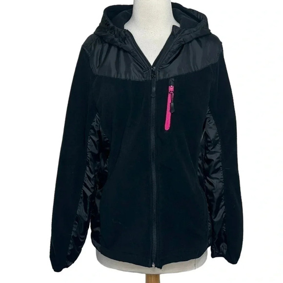 Snozu‎ the Platinum Collection XL black + pink hooded fleece jacket - Picture 5 of 7